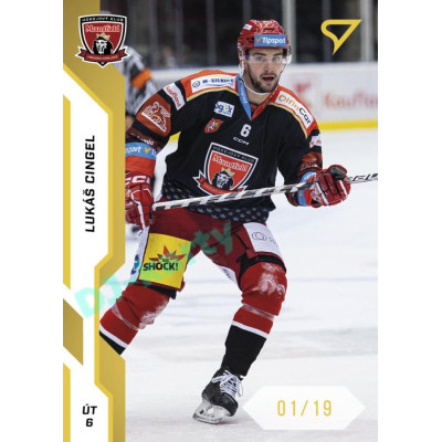 2022/23 Sportzoo ELH 1. série #081 Lukáš Cingel Gold xx/19