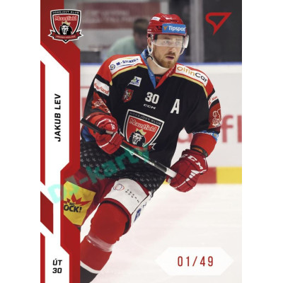 2022/23 Sportzoo ELH 1. série #086 Jakub Lev Red xx/49
