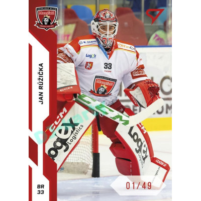 2022/23 Sportzoo ELH 1. série #074 Jan Růžička Red xx/49
