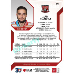 2022/23 Sportzoo ELH 1. série #074 Jan Růžička Red xx/49