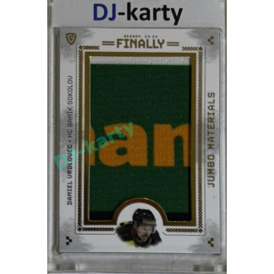2024 Goal Cards Finally #18 Daniel Vrdlovec Jumbo Material 2/3