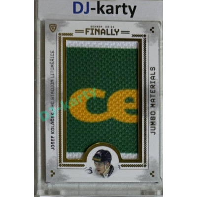 2024 Goal Cards Finally #11 Josef Koláček Jumbo Material 3/3