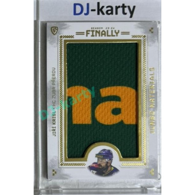 2024 Goal Cards Finally #14 Jiří Krisl Jumbo Material 2/4