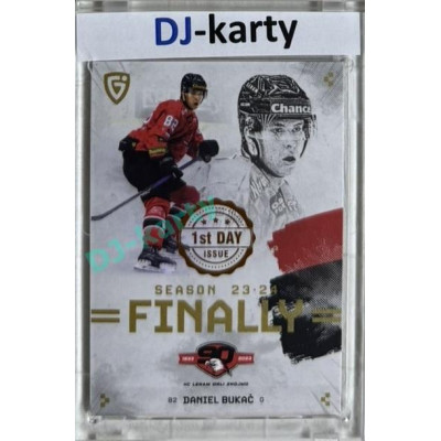 2024 Goal Cards Finally #F-ZN1 Daniel Bukač 1st Day of Issue 1of5