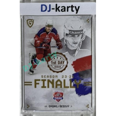 2024 Goal Cards Finally #F-PO3 Ondrej Šedivý 1st Day of Issue 1of5