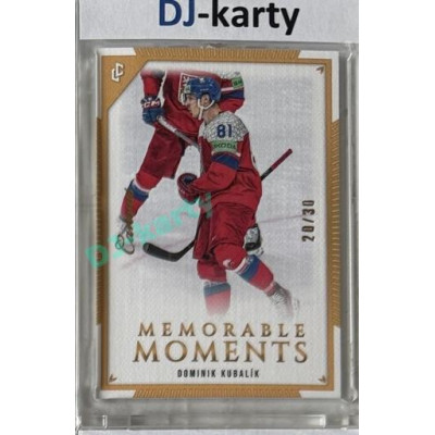 2024 LC Memorable Moments #MO-022 Dominik Kubalík Canvas Parallel 20/30