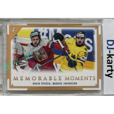 2024 LC Memorable Moments #MO-061 David Špaček, Marcus Johansson Canvas Parallel 15/30