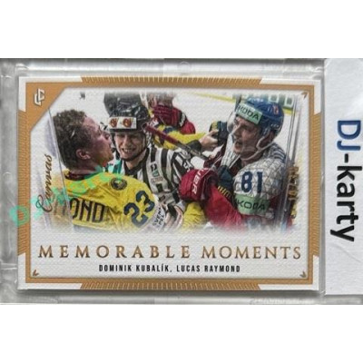 2024 LC Memorable Moments #MO-066 Dominik Kubalík, Lucas Raymond  Canvas Parallel 20/30