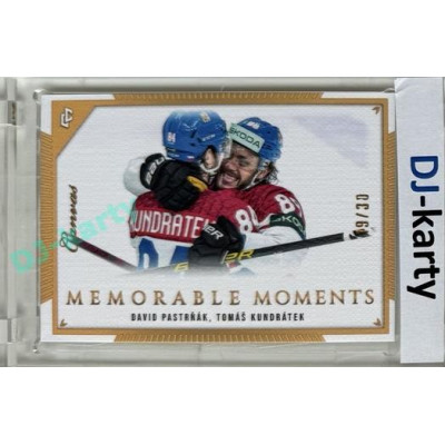 2024 LC Memorable Moments #MO-079 David Pastrňák, Tomáš Kundrátek Canvas Parallel 19/30