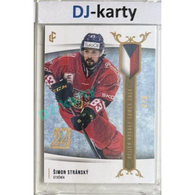 2023/24 LC Expectations Road to Prague #EHB-22 Šimon Stránský Prague CardShow Bonus 2/3