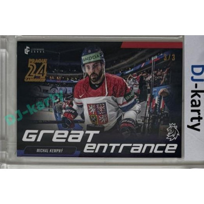 2023/24 LC Expectations Road to Prague #GE-03 Michal Kempný Great Entrance Prague CardShow Bonus 3/3
