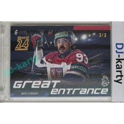 2023/24 LC Expectations Road to Prague #GE-15 Matěj Stránský Great Entrance Prague CardShow Bonus 3/3