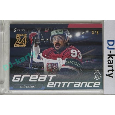 2023/24 LC Expectations Road to Prague #GE-15 Matěj Stránský Great Entrance Prague CardShow Bonus 3/3
