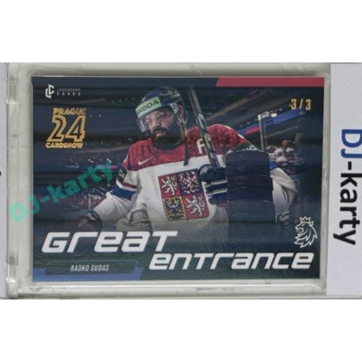 2023/24 LC Expectations Road to Prague #GE-02 Radko Gudas Great Entrance Prague CardShow Bonus 3/3