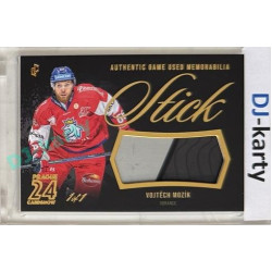2023/24 LC Expectations Road to Prague #GUM-01 Vojtěch Mozík Stick Authentic Game Used Memorabilia Prague CardShow Gold 1of1