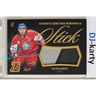 2023/24 LC Expectations Road to Prague #GUM-01 Vojtěch Mozík Stick Authentic Game Used Memorabilia Prague CardShow Gold 1of1