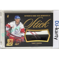 2023/24 LC Expectations Road to Prague #GUM-12 Tomáš Zohorna Stick Authentic Game Used Memorabilia Prague CardShow Gold 1of1