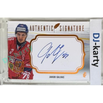 2023/24 LC Expectations Road to Prague #AS-07 Jakub Galvas Authentic Signature Prague CardShow 1/2