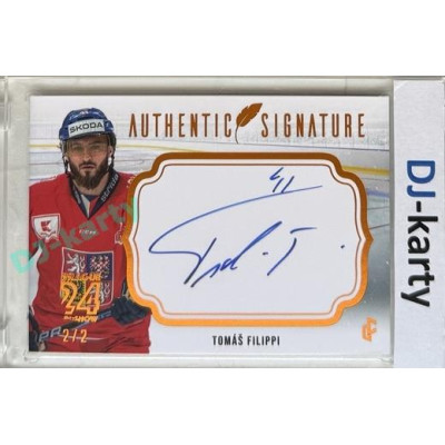 2023/24 LC Expectations Road to Prague #AS-03 Tomáš Filippi Authentic Signature Prague CardShow 2/2