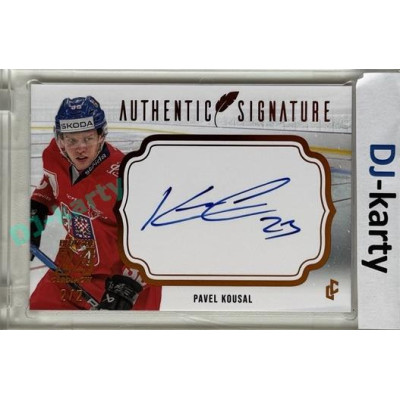 2023/24 LC Expectations Road to Prague #AS-17 Pavel Kousal Authentic Signature Prague CardShow 2/2