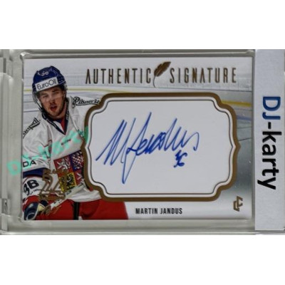 2023/24 LC Expectations Road to Prague #AS-02 Martin Jandus Authentic Signature Prague CardShow Gold 1of1