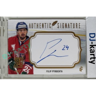 2023/24 LC Expectations Road to Prague #AS-27 Filip Pyrochta Authentic Signature Prague CardShow Gold 1of1