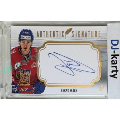 2023/24 LC Expectations Road to Prague #AS-09 Lukáš Jašek Authentic Signature Prague CardShow Gold 1of1