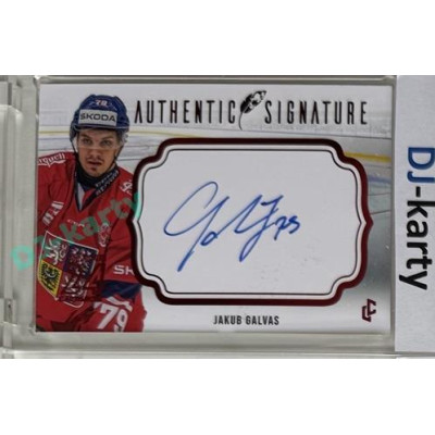 2023/24 LC Expectations Road to Prague #AS-07 Jakub Galvas Authentic Signature Prague CardShow Red 1of1