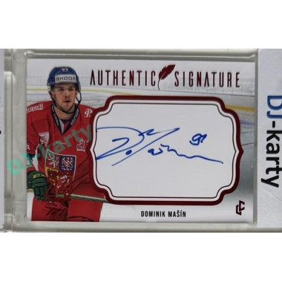 2023/24 LC Expectations Road to Prague #AS-23 Dominik Mašín Authentic Signature Prague CardShow Red 1of1