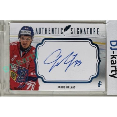 2023/24 LC Expectations Road to Prague #AS-07 Jakub Galvas Authentic Signature Prague CardShow Blue 1of1