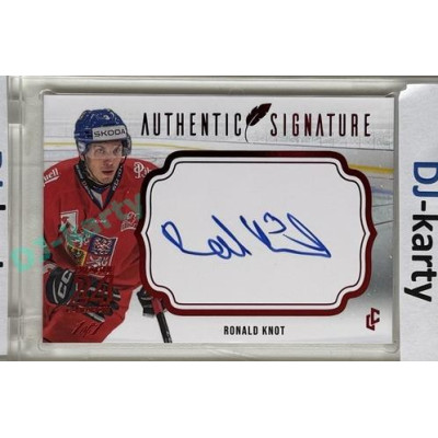 2023/24 LC Expectations Road to Prague #AS-11 Ronald Knot Authentic Signature Prague CardShow Red 1of1