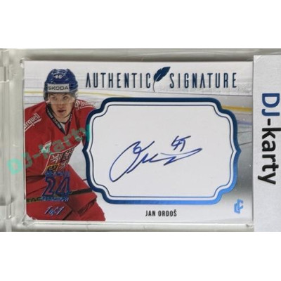 2023/24 LC Expectations Road to Prague #AS-25 Jan Ordoš Authentic Signature Prague CardShow Blue 1of1
