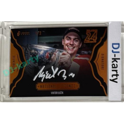 2023/24 LC Expectations Road to Prague #NJ-09 Viktor Ujčík National Legends Authentic Signature Prague CardShow 1/2