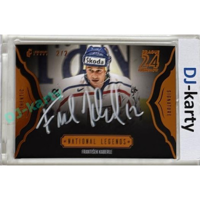 2023/24 LC Expectations Road to Prague #NJ-03 František Kaberle National Legends Authentic Signature Prague CardShow 2/2