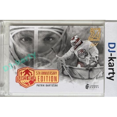 2024 LC Saves Help 5th Anniversary Edition #SHP-07 Patrik Bartošák Prague CardShow Red 1of1