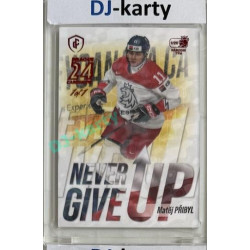 2023/24 LC Expectations Road to Prague #NGU-08 Matěj Přibyl Never Give Up Prague CardShow Red 1of1