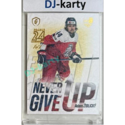 2023/24 LC Expectations Road to Prague #NGU-10 Adam Židlický Never Give Up Prague CardShow Gold 1of1