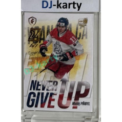 2023/24 LC Expectations Road to Prague #NGU-08 Matěj Přibyl Never Give Up Prague CardShow Gold 1of1
