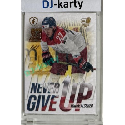 2023/24 LC Expectations Road to Prague #NGU-22 Marek Alscher Never Give Up Prague CardShow Gold 1of1