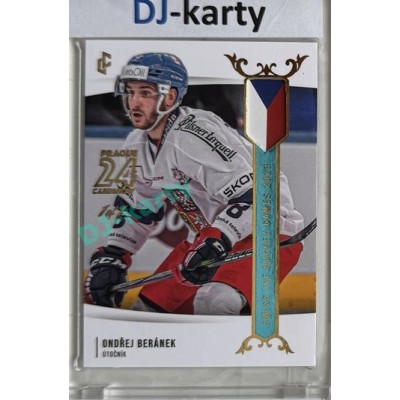2023/24 LC Expectations Road to Prague #EHS-02 Ondřej Beránek Prague CardShow Turquoise 1of1