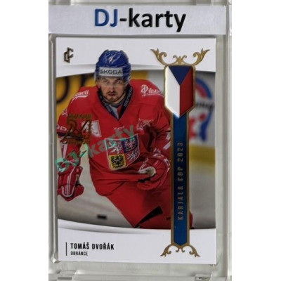 2023/24 LC Expectations Road to Prague #EHK-01 Tomáš Dvořák Prague CardShow Blue 1of1