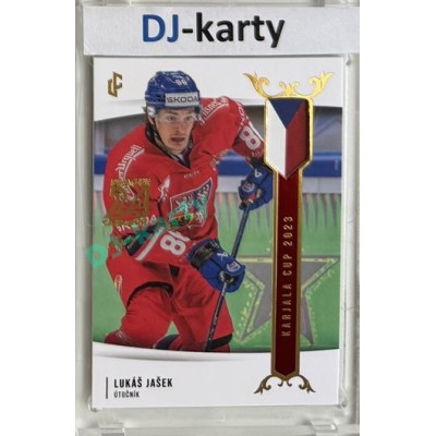 2023/24 LC Expectations Road to Prague #EHK-06 Lukáš Jašek Prague CardShow Red 1of1