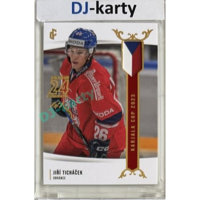 2023/24 LC Expectations Road to Prague #EHK-23 Jiří Ticháček Prague CardShow Red 1of1
