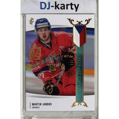 2023/24 LC Expectations Road to Prague #EHK-05 Martin Jandus Prague CardShow Turquoise 1of1