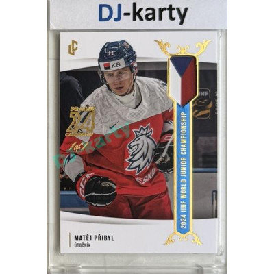2023/24 LC Expectations Road to Prague #U20-08 Matěj Přibyl Prague CardShow Blue 1of1