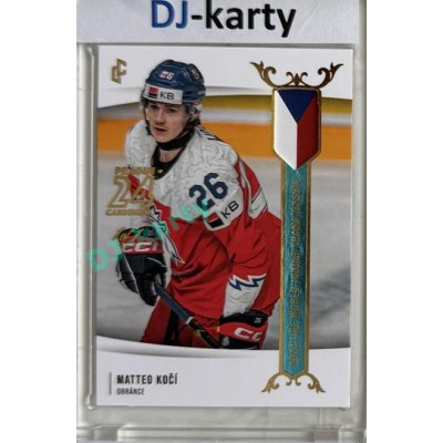 2023/24 LC Expectations Road to Prague #U20-21 Matteo Kočí Prague CardShow Turquoise 1of1