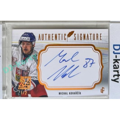 2023/24 LC Expectations Road to Prague #AS-26 Michal Kovařčík Authentic Signature Prague CardShow 1/2