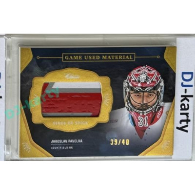 2020/21 OFS 1.série Jaroslav Pavelka #GUM-JPA 39/40 Game Used Material