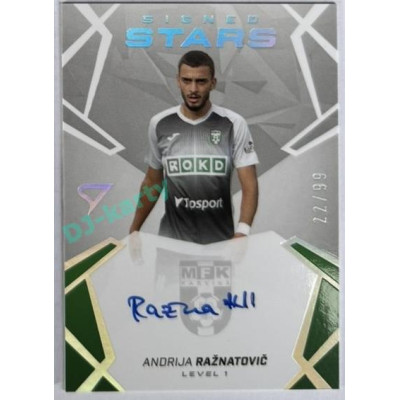 2024/25 Sportzoo Chance Liga 1. série #SS1-AR Andrija Ražnatovič Signed Stars Level 1 22/99