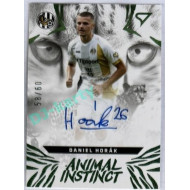 2024/25 Sportzoo Chance Liga 1. série #AIS-DH Daniel Horák Animal Instinct Green Auto 58/60